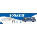 SONASHI TWO BURNER GLASS TOP GAS STOVE SGB-202GN